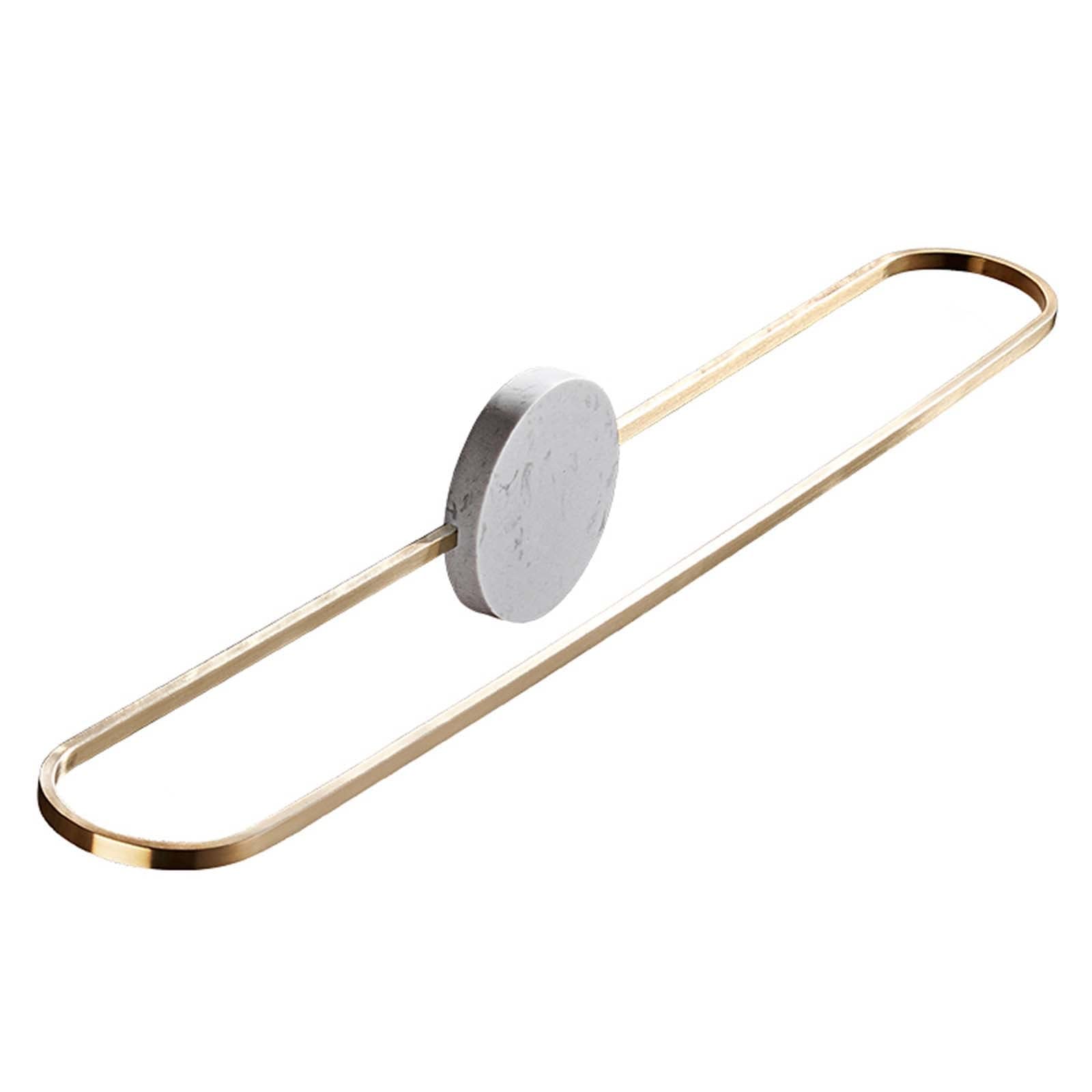 Toallero sin taladro dorado colgador de toallas adhesivo de pared 60 cm para ducha