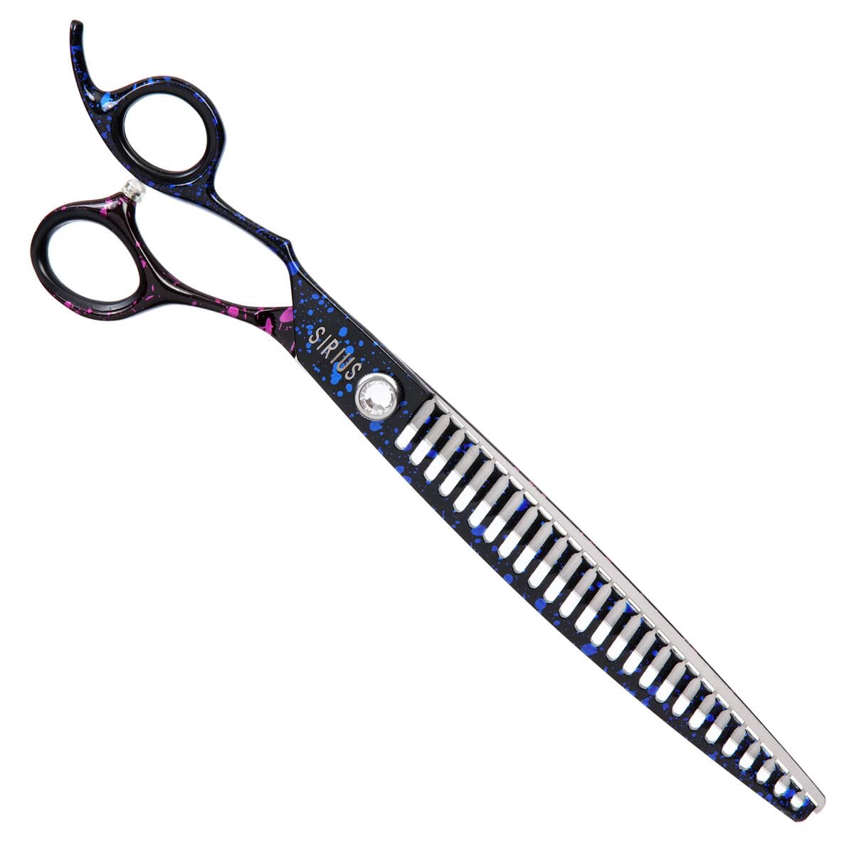 GROOM PROFESSIONAL Sirius Left Handed Chunker Dog Grooming Scissors - Professional Grooming Shears - Ergonomic Design for Comfortable Handling - 440C Japanese Steel, 8 Inch 26T