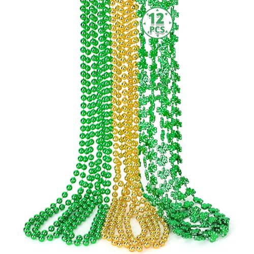 12pcsstpatricksdaynecklacegoldgreenbeadsshamrocksnecklaceplasticshamrocksbeadnecklacesetirishbeerdecorationssuppliesforstpatricksdayaccessoriesdecorationsfavorsbulk Urban Country Home Decor 12 pcs st patricks day necklace gold green beads shamrocks necklace plastic shamrocks bead necklace set irish beer decorations supplies for stpatricks day accessories decorations favors bulk urban country home decor