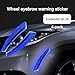 Bittwee 4PCS Car Wheel Eyebrow Reflective Stickers, Waterproof Anti-Scratch Auto Bumper Fender Safety Reflector Guard Strips Trim Side Marker, Vehicle Exterior Accessories, Universal Fit（Blue）