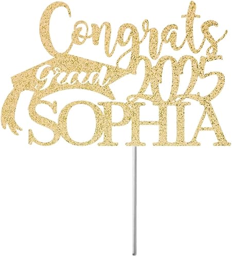 Custom Personalized Graduation Cake Topper ~ Class of 2025