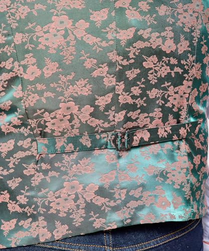 Gilet checked waistcoat homme chic avec patterned lining