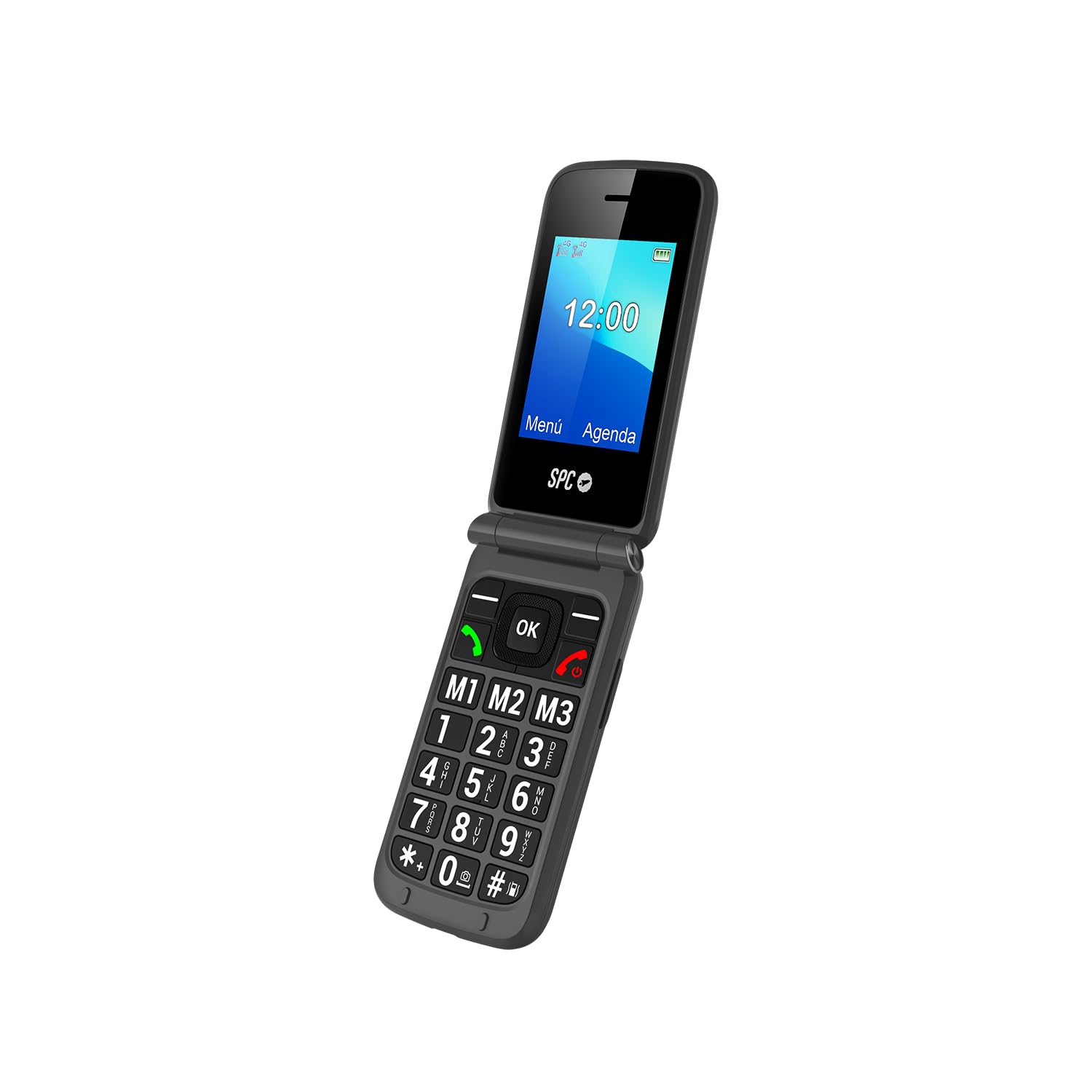 SPC Stella 2 - Teléfono móvil de Tapa para Mayores, Botones y Teclas Grandes, fá