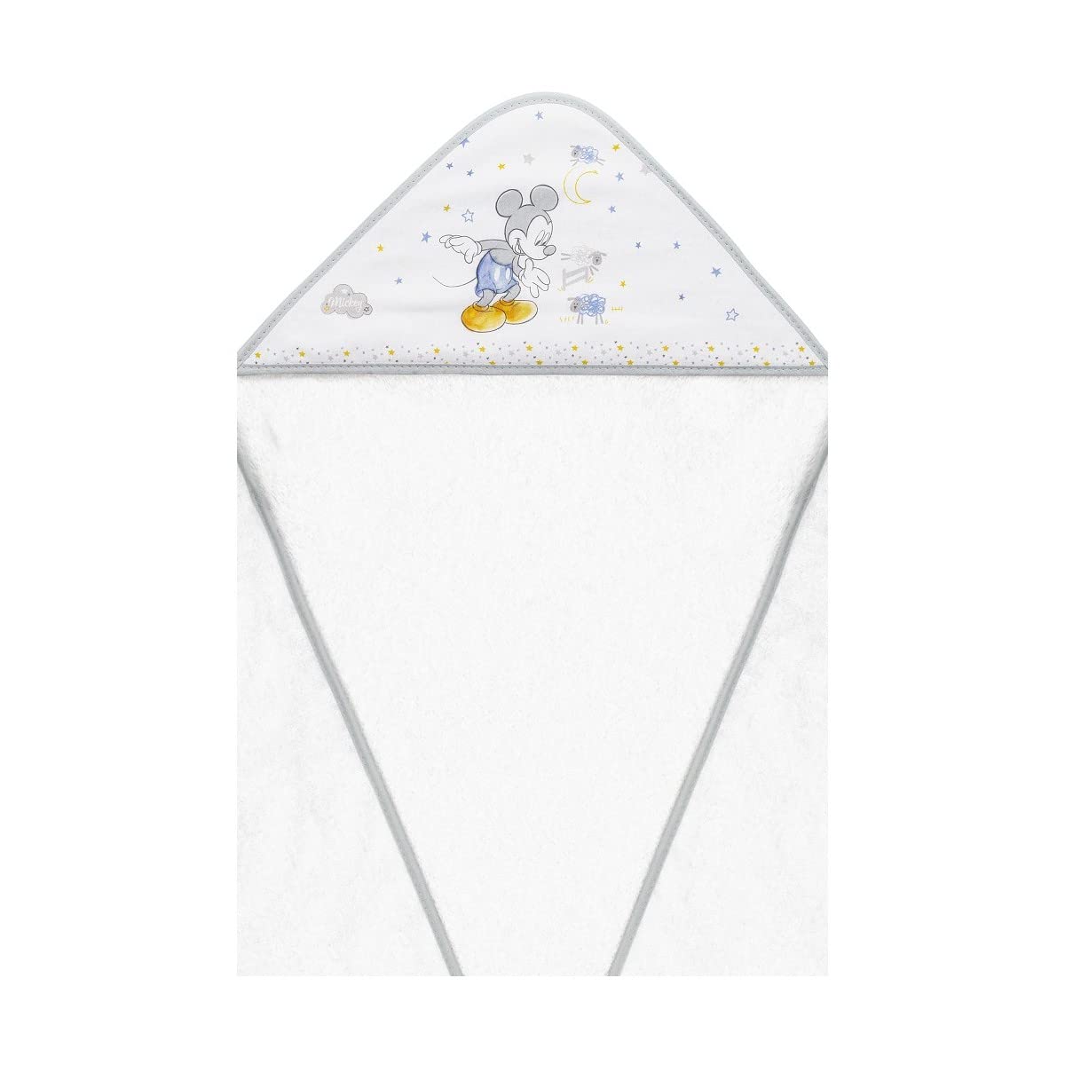 Interbaby Cape du Bain Disney Counting Sheep Mickey Mouse Gris