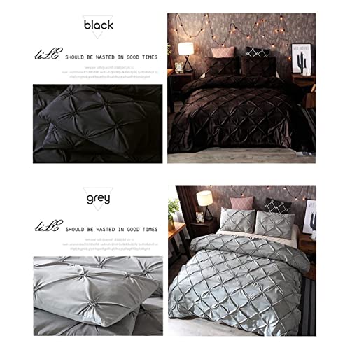 Ensemble de couette plissée 3D pour un lit double cocooning