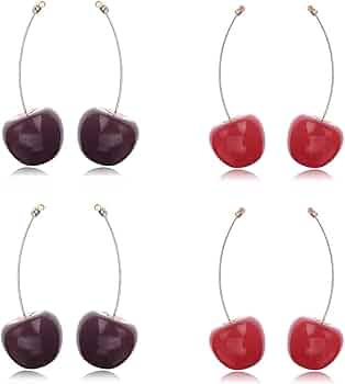 Orecchini Elegance Malva - Pendenti Lilla e Bordeaux | AnnaGi Milano