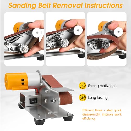 Mornajina 15° Mini Belt Sander for Knife Making