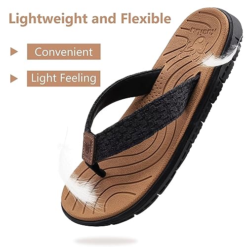 Image of KuaiLu Casual Flip Flops for Women Lightweight Cushion Summer Beach Sandals