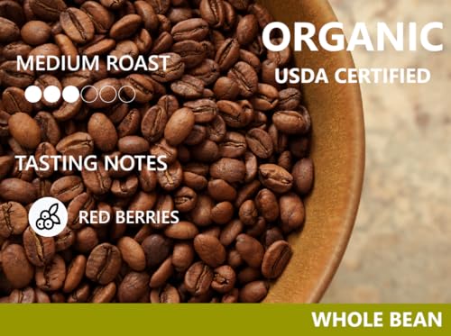 Image of Cafe Quindio Medium Roast 100% Colombian Excelso Whole Bean Arabica Coffee - USDA Certified Organic - 12 Ounce (Pack of 1)