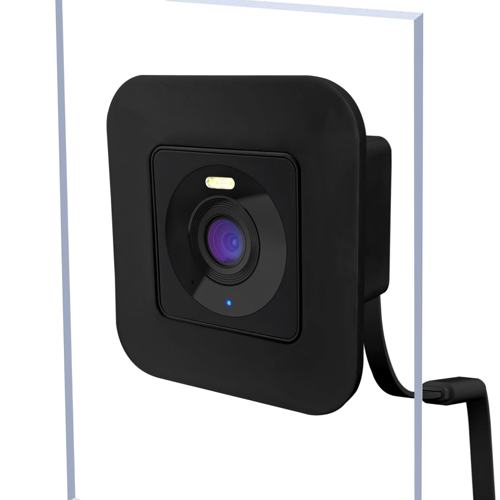 2 Pack Window Mount fits for Wyze Cam OG Camera,Self Adhesive Camera Holder Attach to Single Pane Glass Wall, Monitoring Outdoor Through The Insides Window of House, Car,Office and Workshop,Black