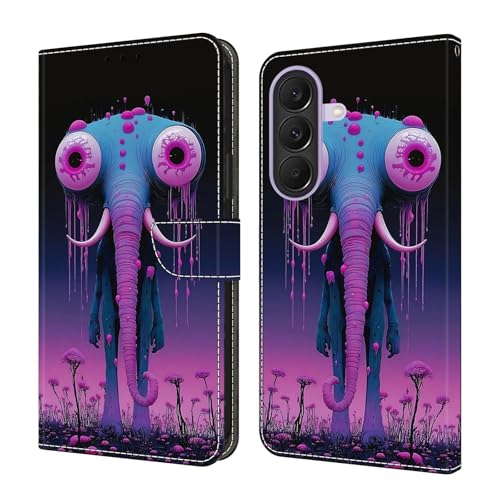 Étui Cuir Premium Samsung Note 20 - Motif Éléphant et Finition Magnétique