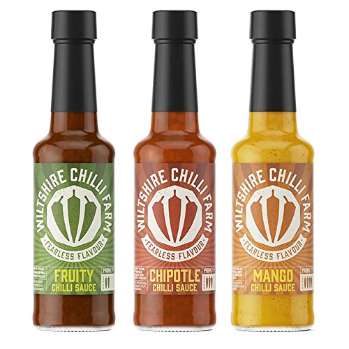 Wiltshire Chilli Farm Lot de 1 sauce piquante fruitée, chipotle et mangue