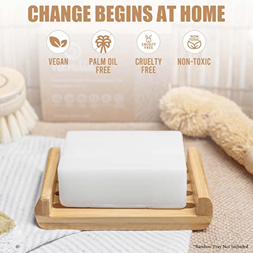 Image of Lemon Dish Soap Bar Pack of 2 - Solid Dish Soap Block, Natural Non Toxic Eco Friendly Plant Based Dishwashing Soap, Biodegradable, Zero Waste, Plastic Free Kitchen Soap (11.28 oz)