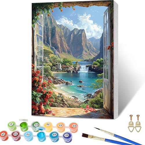 �������G �z���t�� �A��, ���G �L�����o�X ���i, DIY Paint by Numbers for Adults �܂� �A�N�����y�C���g������ �u���V, �����h��G �y�C���g�o�C�i���o�[, �K�؂� ��l ���S��, �z�[�� �I�t�B�X����, �M�t�g ����,