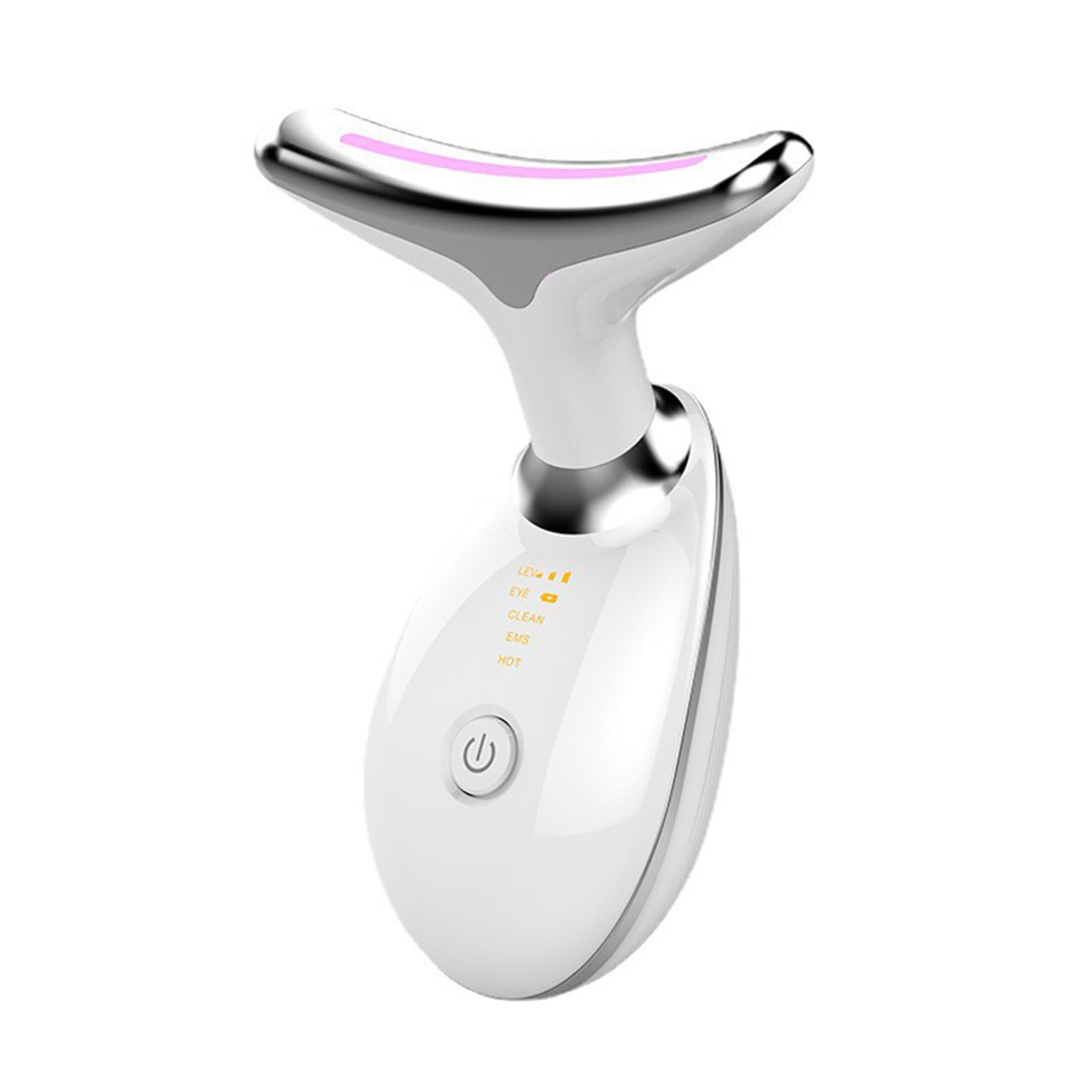 Dispositivo di Bellezza per Viso E Collo Micro-luminescente con Viso Vibrante E modalità Colore a Tripla Azione, Avvolgente a 160°, per Collo E Viso, Antietà, Rimozione delle Rughe