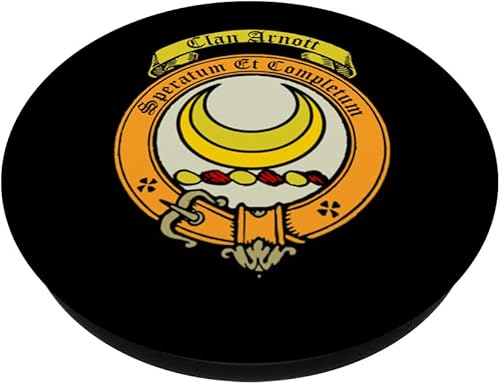 Miniatura 2 de Arnott Clan Scottish Crest and Tartan PopSockets Swappable PopGrip