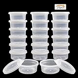 Design: die Slime Storage Container sind stapelbar, bequem zu lagern und Platz für Sie zu sparen, mit guter Versiegelbarkeit, es gibt keine Lecks oder Tropfen, können Ihre Artikel in Frische und Organisation halten.