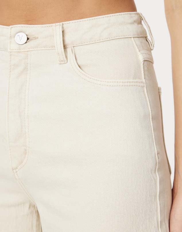 Image of KOTTY Women's High Waist Straight Fit Cotton Blend Denim Jeans|Comfortable Regular Length Casual Jeans for Women