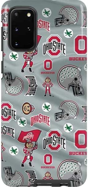Skinit Pro Phone Case Compatible with Galaxy S20 Plus - Officially Licensed Ohio State University Pattern Design