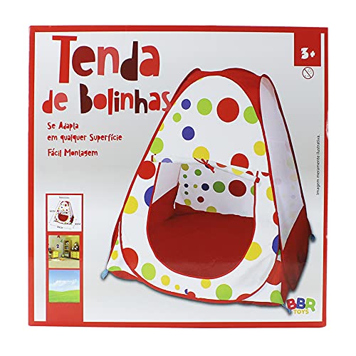 Barraca Cabana Infantil Portátil com Estampa de Bolinhas BBR TOYS