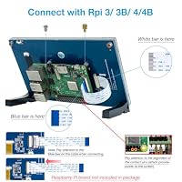 Hosyond 7 Zoll Touchscreen IPS DSI Display Kapazitiver Bildschirm 800×480 MIPI DSI Anschluss Treiberfrei, kompatibel mit Raspberry Pi 5/4/3 – Ansicht 5