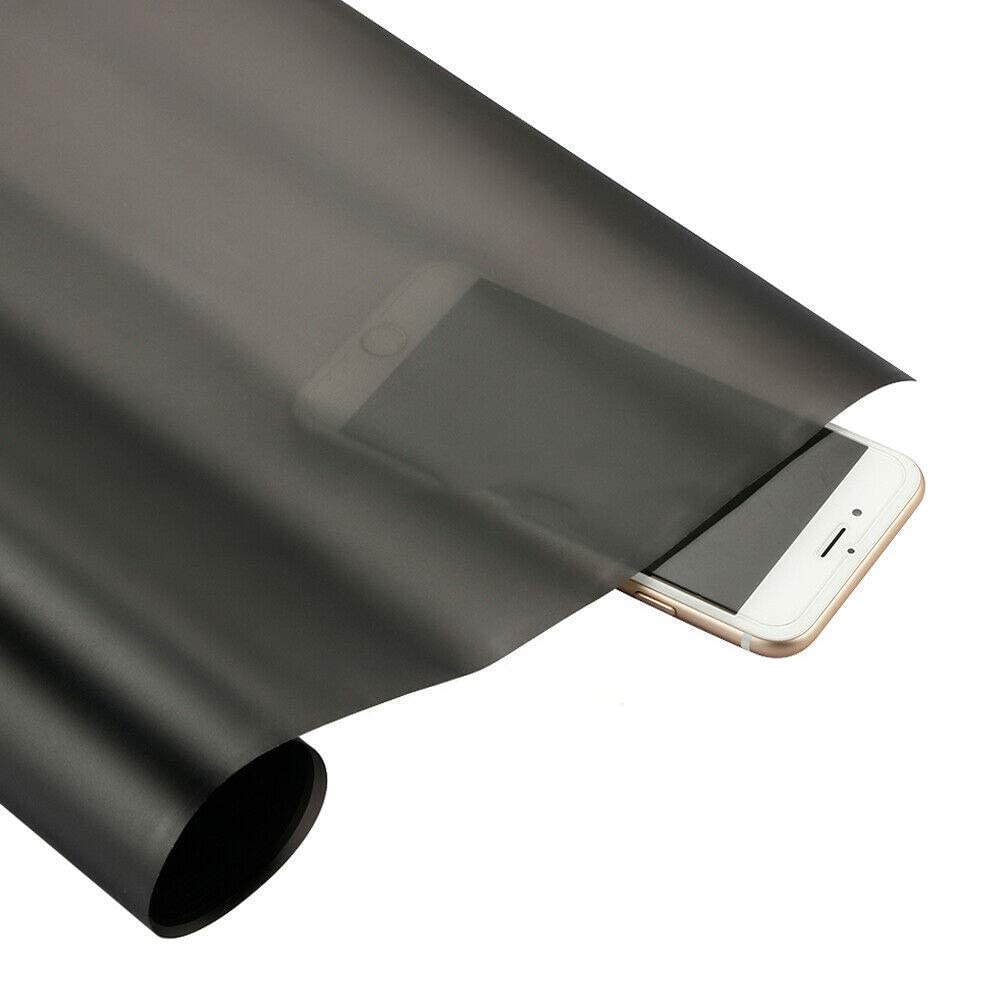 Film de phare de voiture, TOTMOX Vinyl Cars Phare Feux arrière Feu arrière Film antibrouillard Film de protection pour vitres teintées Noir mat 30 cm * 180 cm