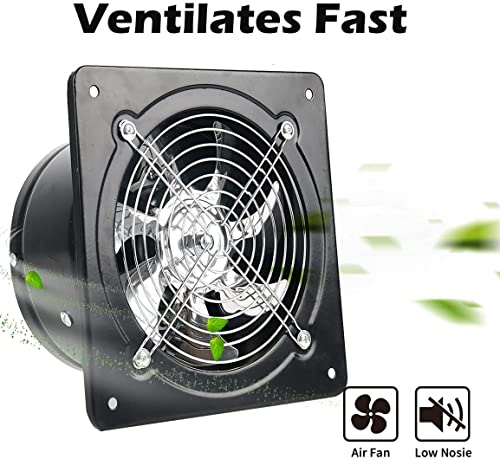 Nalle-8-inch-Exhaust-Fan-80W-500CFM-Through-wall-installation-Ventilation-Fan-110V-Exhaust-Smoke-Fan-Ventilation-for-KitchenBathroomlaundry-roomToiletsGarageShopping-Mall-Black