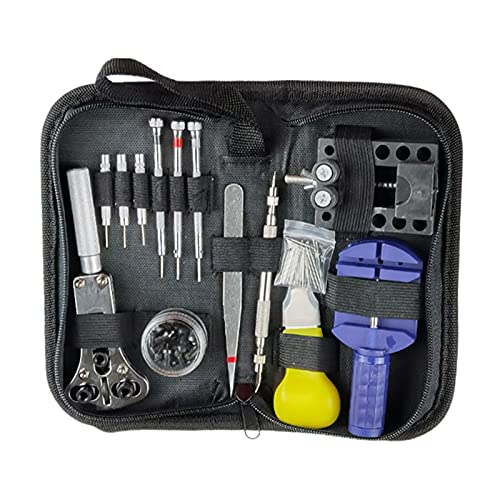menolana Conjunto de Ferramentas de Relojoeiro 144 Pcs Chave de Fenda para Abridor de Caixa de Ferra