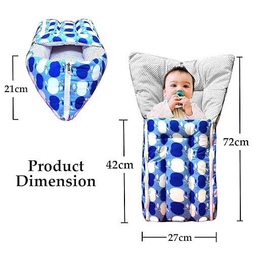 Image of VParents Baby Bedding Set and Sleeping Bag Combo Cotton, Cheeky Cheeky (Blue) 110117