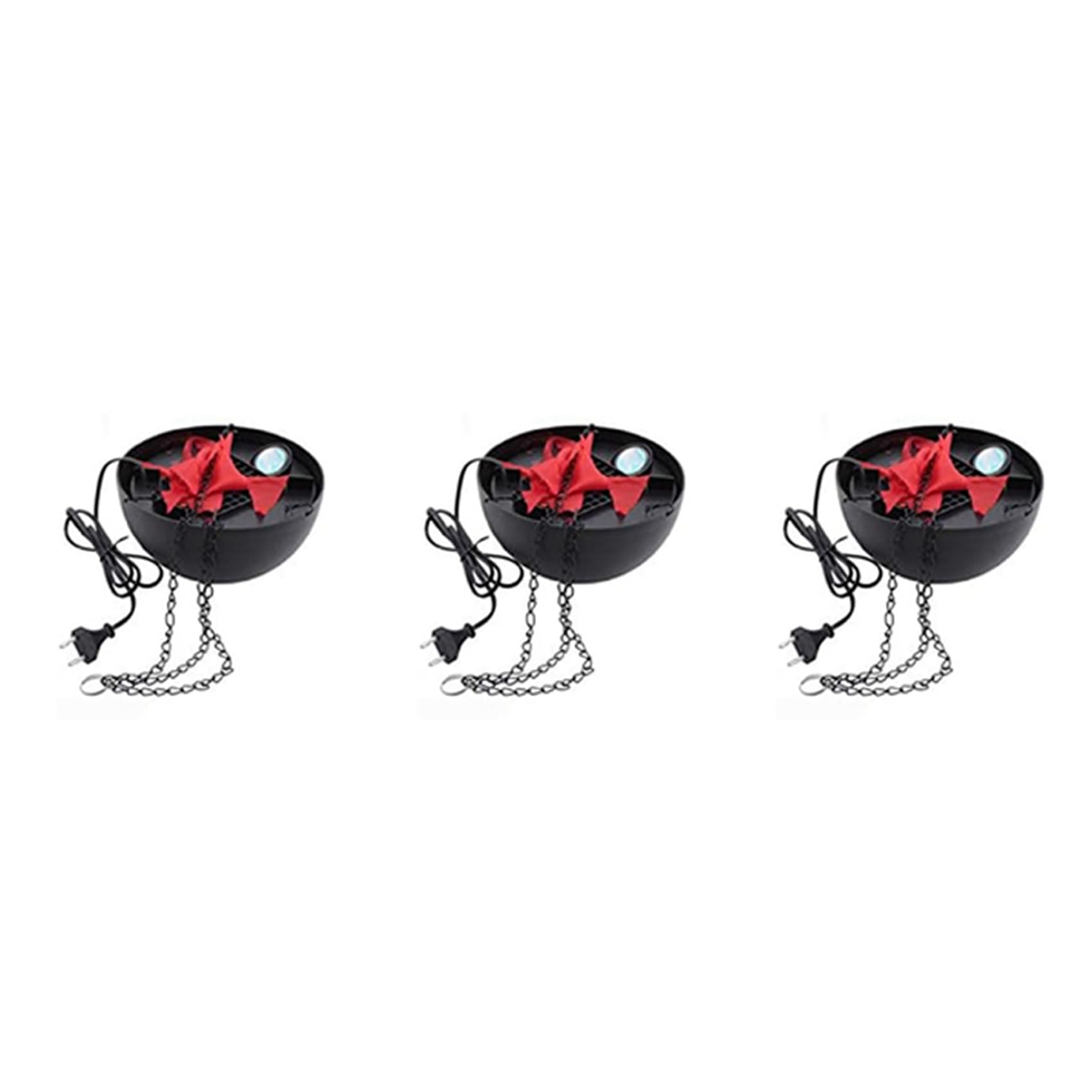 Vjsujehgy 3X 3D Fake-Fire Light,Hanging LED Flame Light, Artificial LED Silk Flame Stage Effect Light Realistic Campfire Lamp Prop