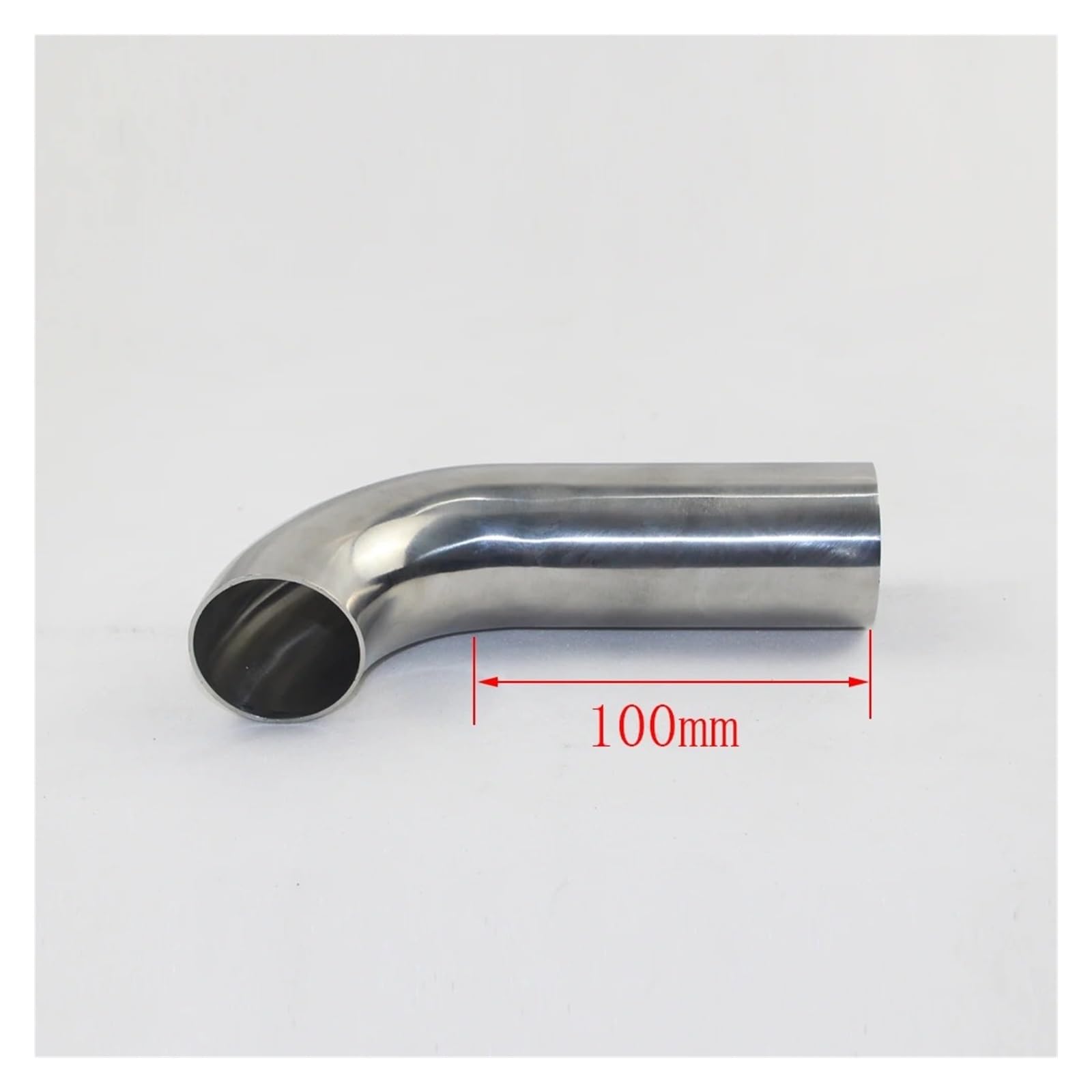 Terminale Scarico Raccordi Per Tubi Saldati Con Estensione Unilaterale 90 Gradi 100 Mm Per Tubi In Acciaio Inossidabile 304 Raccordi Per Tubi Sanitari Silenziatore(102mm x2mm)