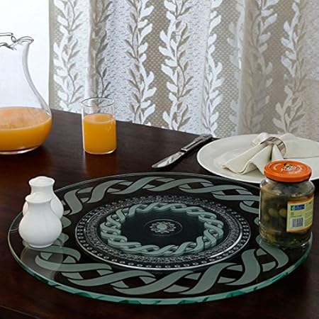 UPASANA Plastic Toughened Lazy Susan 30 (Cardiff, White)