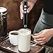 Elektrischer Milchaufschäumer mit drei Quirl, USB Wiederaufladbar, 3 in 1 Handheld Batteriebetriebene Milchaufschäumer Handmixer Milk Frother Milchschaum Eier Schlagen für Kaffee Latte Cappuccino