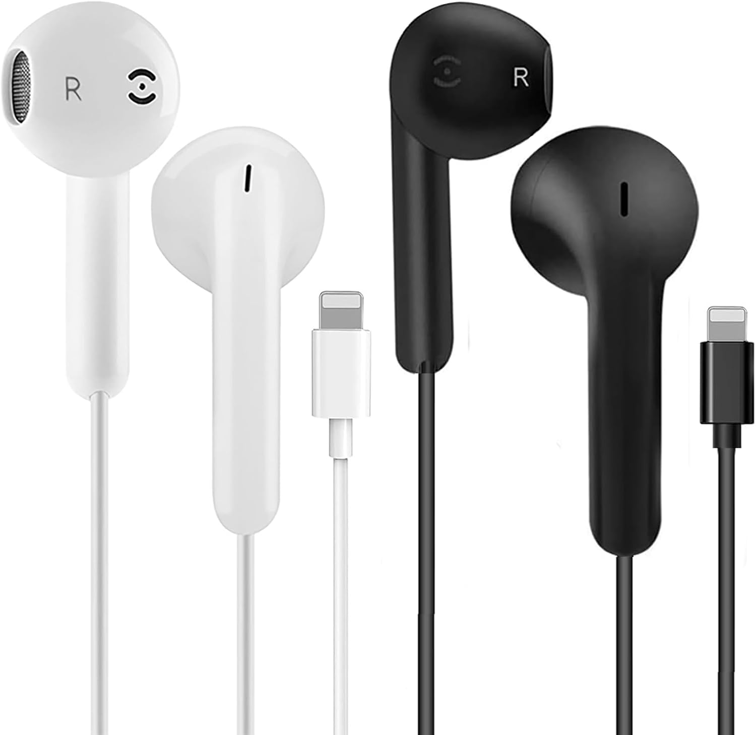 2 Pack iPhone Earbuds with Cable, APPLE MFi Certified In Ear Lightning Earphones Compatible with iPh… 2 Pack iPhone Earbuds with Cable, APPLE MFi Certified In Ear Lightning Earphones Compatible with iPh…