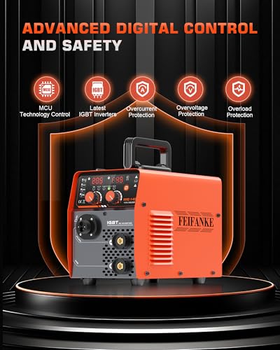Image of 145A MIG Welder 110V, Gas MIG /Flux Core Gasless MIG /MMA Stick /Lift TIG, 4-in-1 Multi-Process Welding Machine with Synergic Control, Wire Feed Welder with IGBT Inverter & Complete Kit