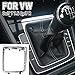 Hacreyatu Automatic Gear Shift Knob Gear Base Trim Assembly Frame Compatible with VW Manual Golf 7 7.5 Golf R Left Driving Gear Shift Knob Lever Frame Bracket-5GG713203A