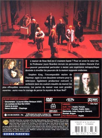 Rose Red DVD película en disco óptico original de edición francesa 2