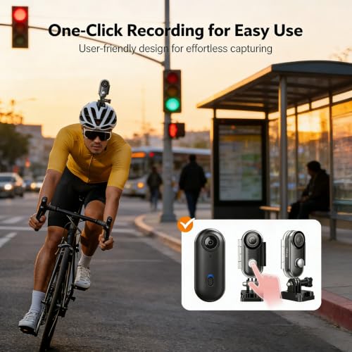 Image of JETO 4K Mini Body Camera 64GB, EIS Motorcycle POV Camera