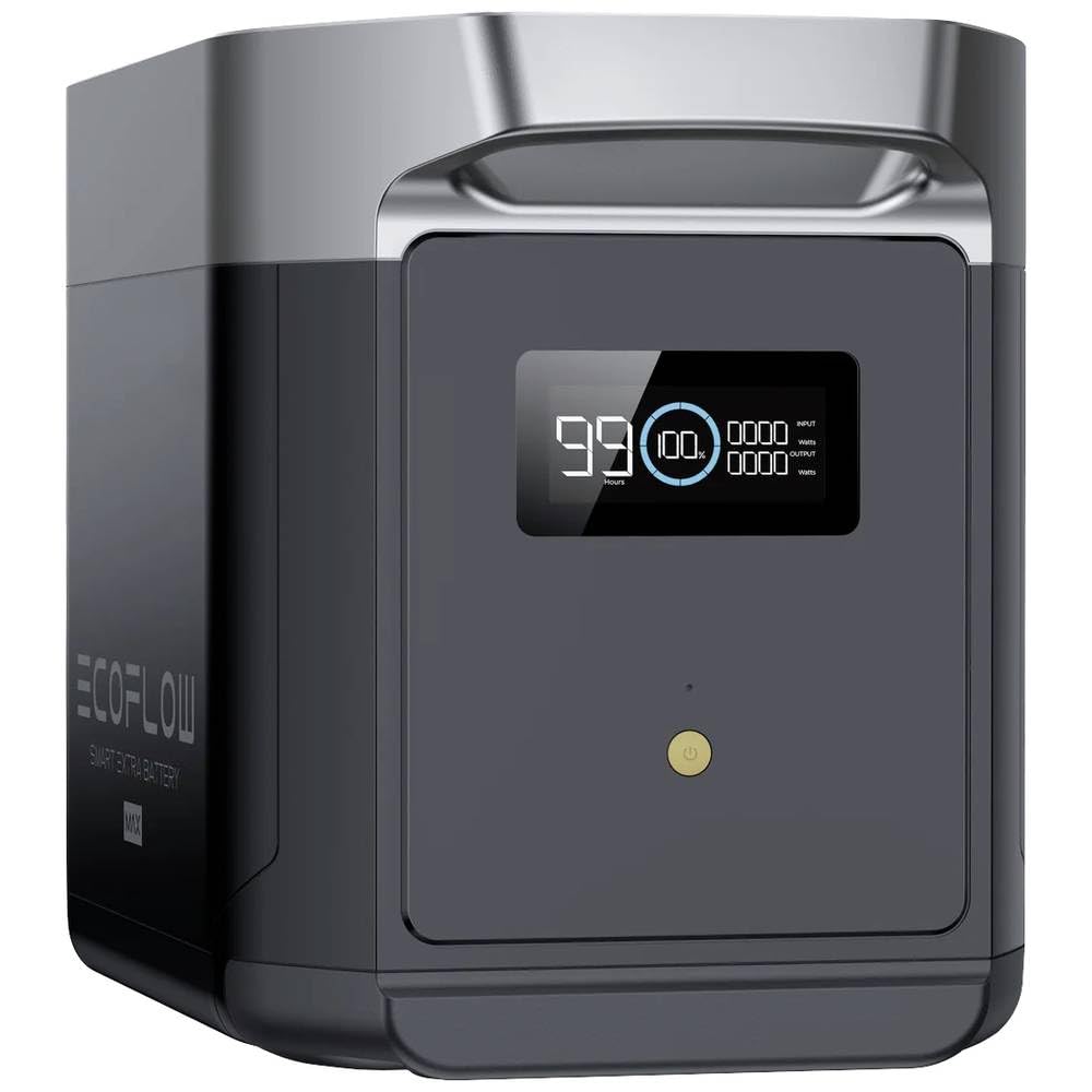 EcoFlow Zusatzbatterie für Delta 2 Max tragbare Powerstation 2048Wh Kapazität LifePO4-Batterie für Haushaltsreserve, Energiesparen, im Freien, Wohnmobil, Camping