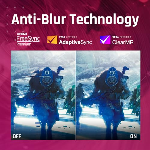 Image of ViewSonic 60.96 Cm(24 inch) FHD Fast IPS Gaming Monitor 180Hz,0.5ms, HDR10, AMD FreeSync Premium, Adaptive Sync & VESA clearMR, 2X Speaker, Hight Adjustable, Eye Care,104% sRGB, HDMI,DP-VX2428J