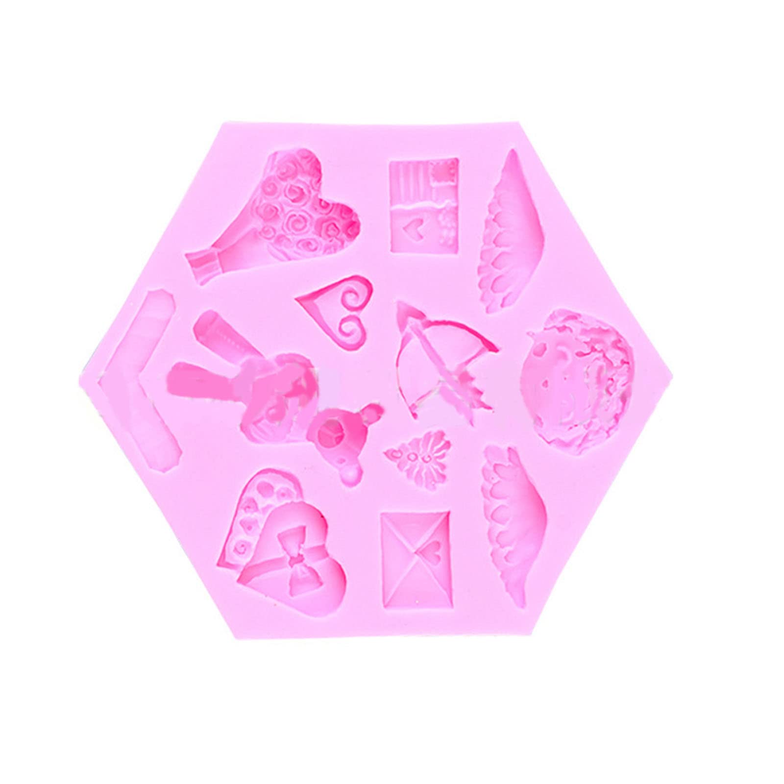Tsophreniq 3D Various Shaped Kitchen Baking Mold Silicone Cake Decorating Tools Fondant Chocolate Biscuits Mold Molds for Epoxy Resin Cakes Resin Food Grade
