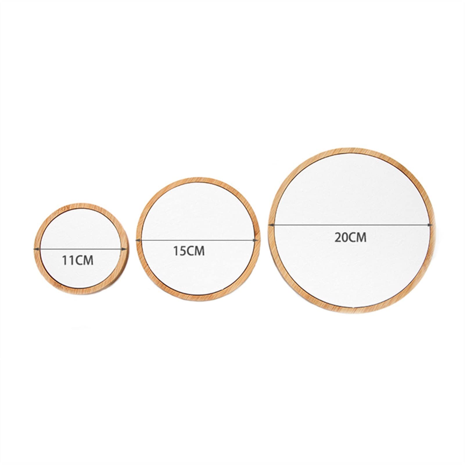 Gioielli Espositore 3 pezzi/set bianco PU braccialetto rotondo collana anello orecchino display display supporto espositore vetrina vassoio organizzatore Gioielli Eremagliera Vetrina