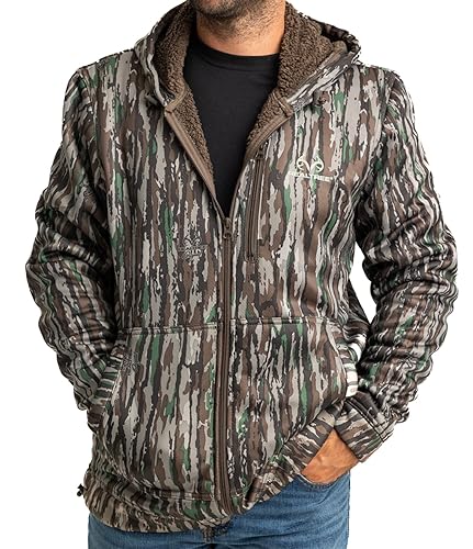 ジャケット・アウター 9090 Washed Track Jacket Real Tree L Men's | Camo Hunting Jackets and Vests | Realtree