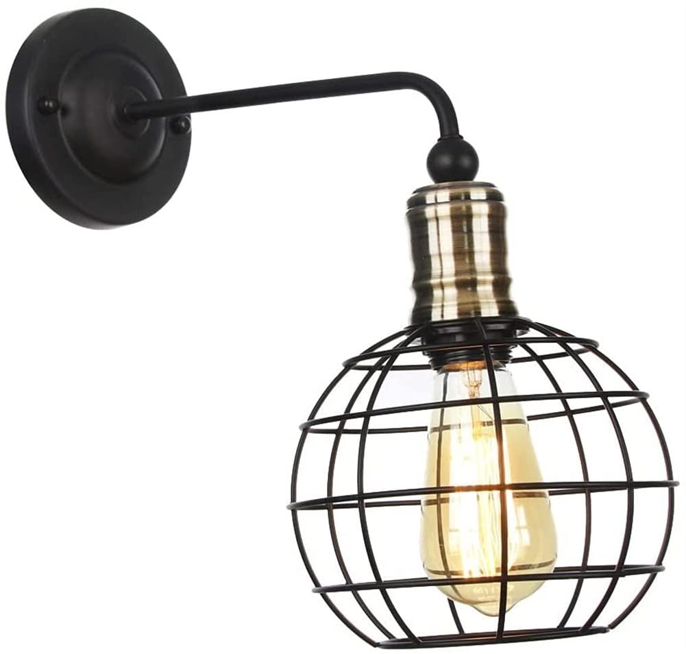 Kinkiet Ścienny Vintage Industrial Creative Z Kloszem Latarni, Wysięgnikiem, Oświetleniem Ściennym - Rustykalny Kinkiet Ścienny Vintage, Do Wystroju Domu, Wezgłowia, Łazienki, Sypialni, Domu Wiejskie
