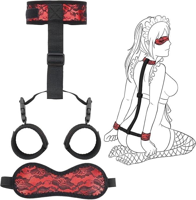 Sex Chain with Wrist and Ankle Cuff Women Submissive Kit Women's Bondaged Kit Bed Restraints Spreader Bar for Couples Sex Tie Downs Under Mattress for King Bed Hoodies H0Z8