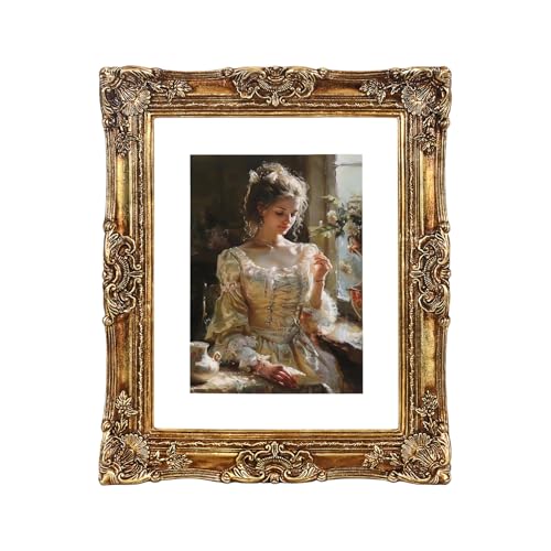 Cadre photo vintage doré antique baroque décoration murale