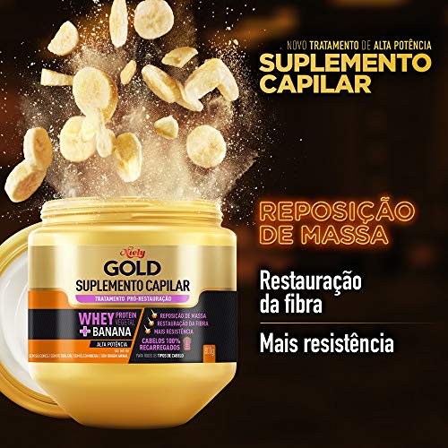 Creme de Tratamento Niely Gold Suplemento Whey Capilar Pró - Restauração, Niely