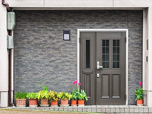 Coramdeo Commercial Residential Outdoor Sconce Wall Pack Light, Wet Location, Built In Led Color Select Switch For 3K / 4K / 5K, 1250 Lumens, Black Cast Aluminum With White Pc Lens 2 Pack #TOP6