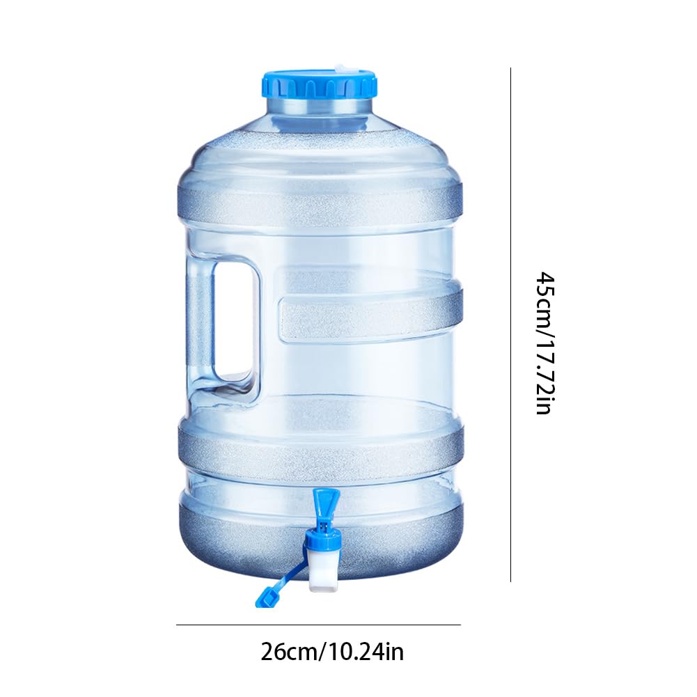 Starnearby Bidon d'eau avec Robinet 6L-18L, Réservoir d'eau Potable, Jerrican Alimentaire Camping, Conteneur d'eau sans BPA avec Brosse pour Camping, Randonnée, Barbecue, Pêche