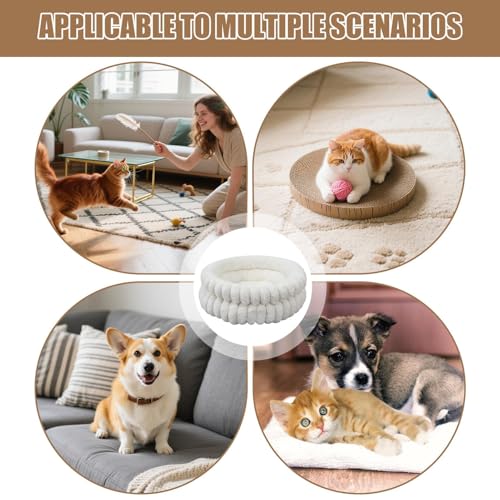 Cama para mascotas de 20 pulgadas con acabados premium y funda protectora desmontable 8